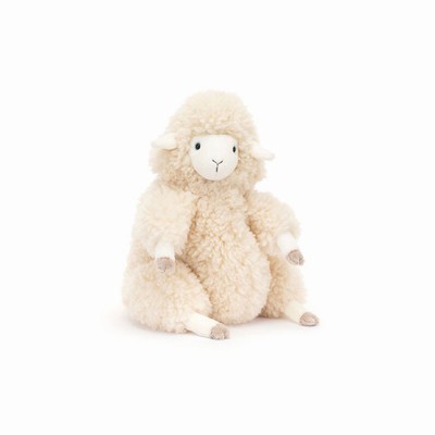 Jellycat Bibbly Bobbly Sheep Farmyard UK | 06192YMTQ